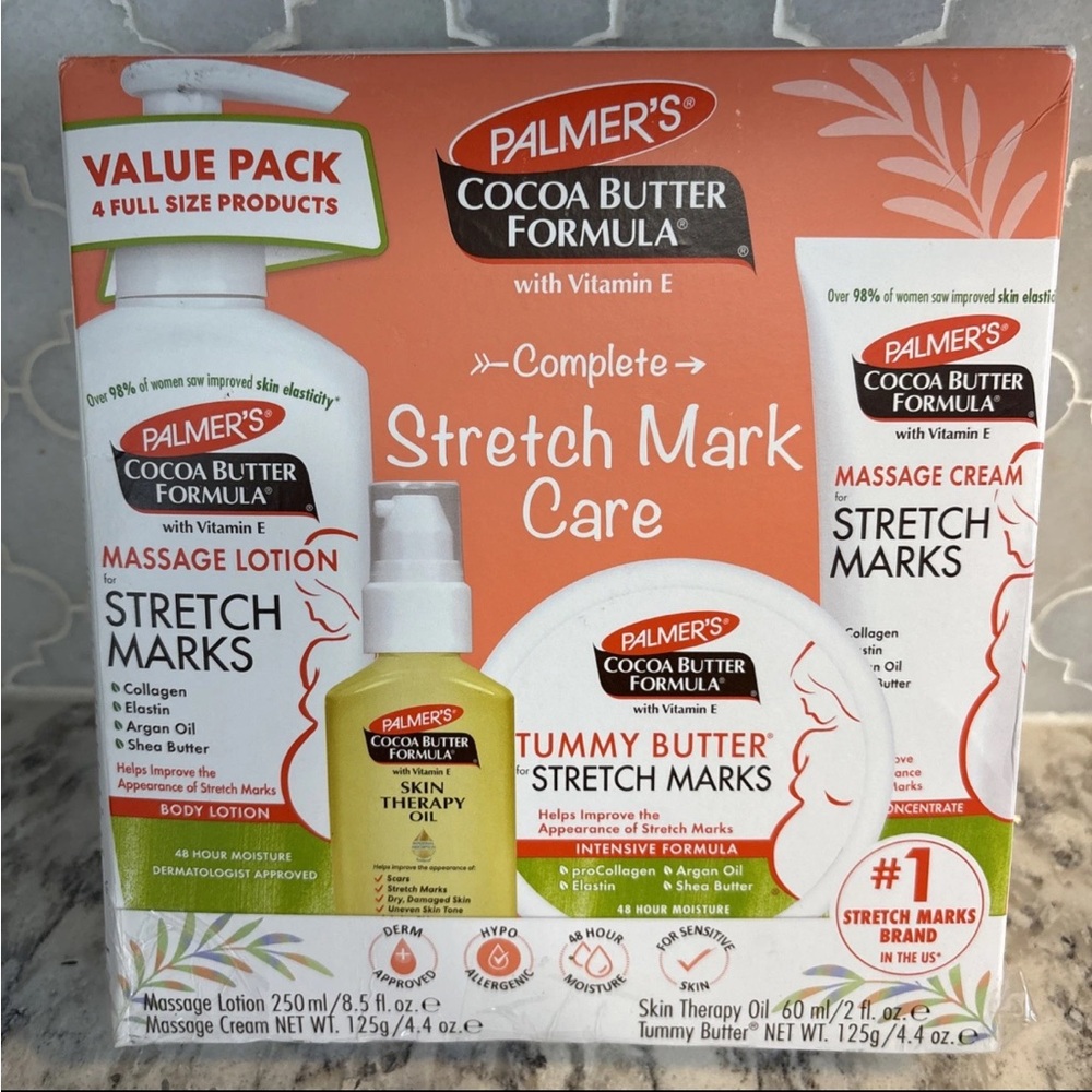 Palmer's Stretch Mark & Skincare 4 Piece Set